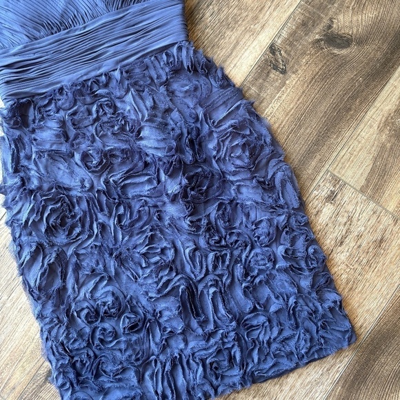 JS Collections Strapless Purple Mini Dress Women's Size 4 - Picture 2 of 5